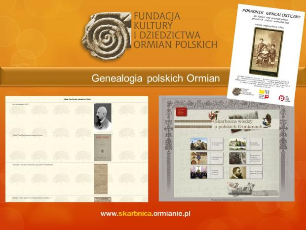 Widzimy, e ta forma przekazu cieszy si popularnoci, poniewa zgaszaj si do nas osoby, ktre poszukuj wiedzy na temat swoich ormiaskich przodkw. Przygotowalimy te Poradnik genealogiczny.