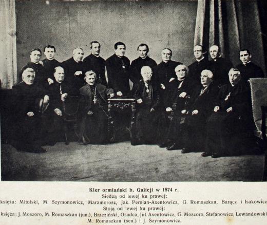 Duchowiestwo archidiecezji lwowskiej obrzdku ormiaskiego w 1874 r.
